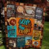 Coffee When Your Brain Needs Hug Quilt Blanket Ver 2  Quilt
